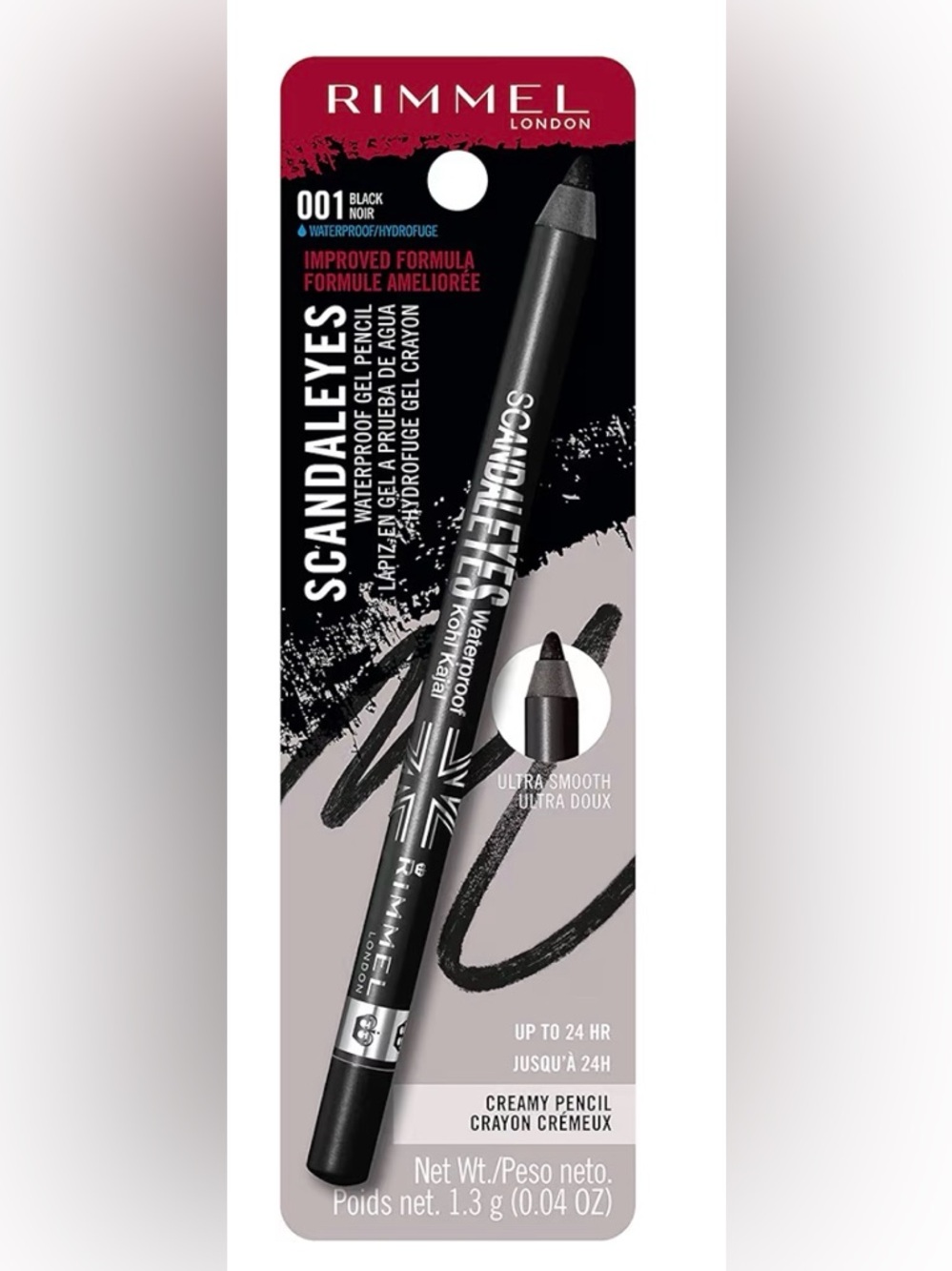 Rimmel ScandalEyes Waterproof Gel Pencil Eyeliner - Black